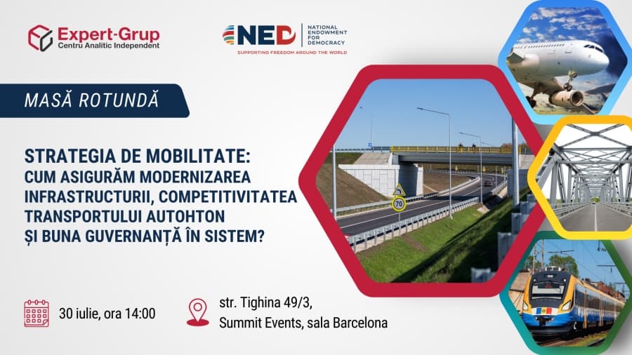 Eveniment. Strategia de mobilitate: cum asigurăm modernizarea infrastructurii, competitivitatea transportului autohton și buna guvernanță în sistem?