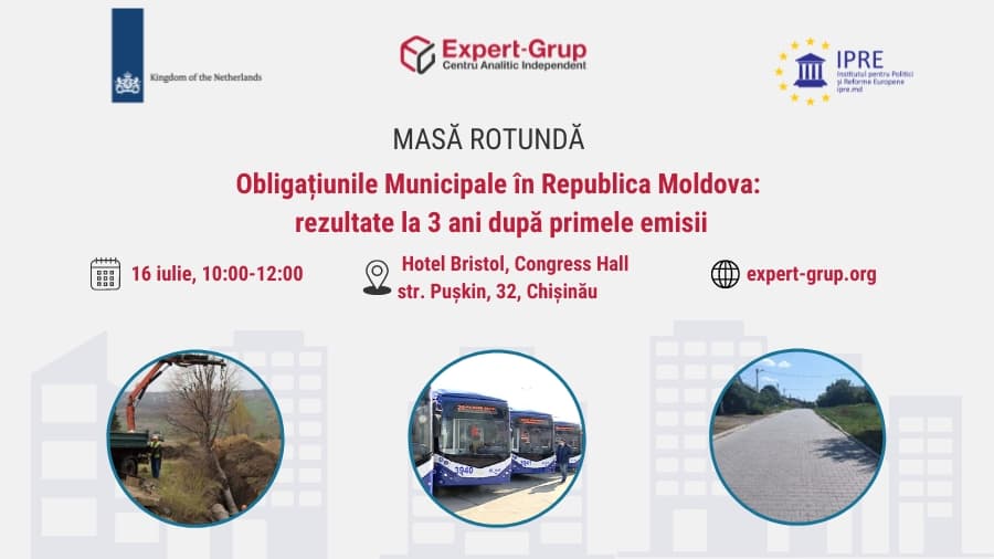 Eveniment: Obligațiunile Municipale în Republica Moldova – rezultate la 3 ani, după primele emisii