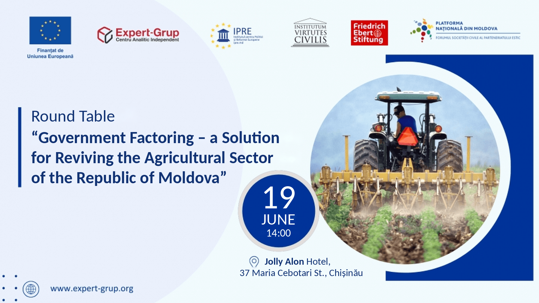 Round Table: “Government Factoring – a Solution for Reviving the Agricultural Sector of the Republic of Moldova”