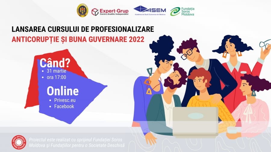 Conferinţa de lansare a cursului de profesionalizare „Anticorupție și buna guvernare” 2022