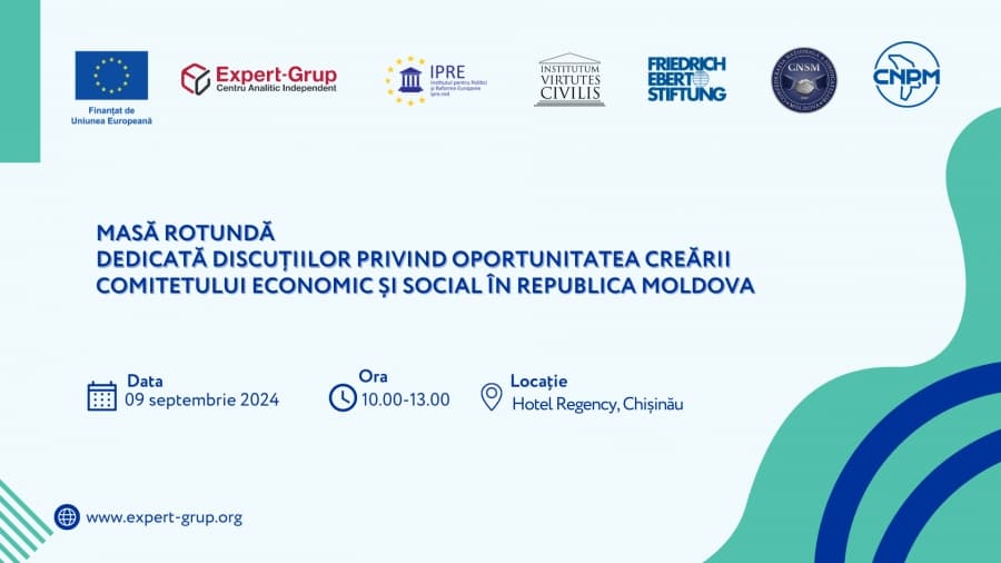 Masă rotundă dedicată discuțiilor privind oportunitatea creării Comitetului Economic și Social în Republica Moldova